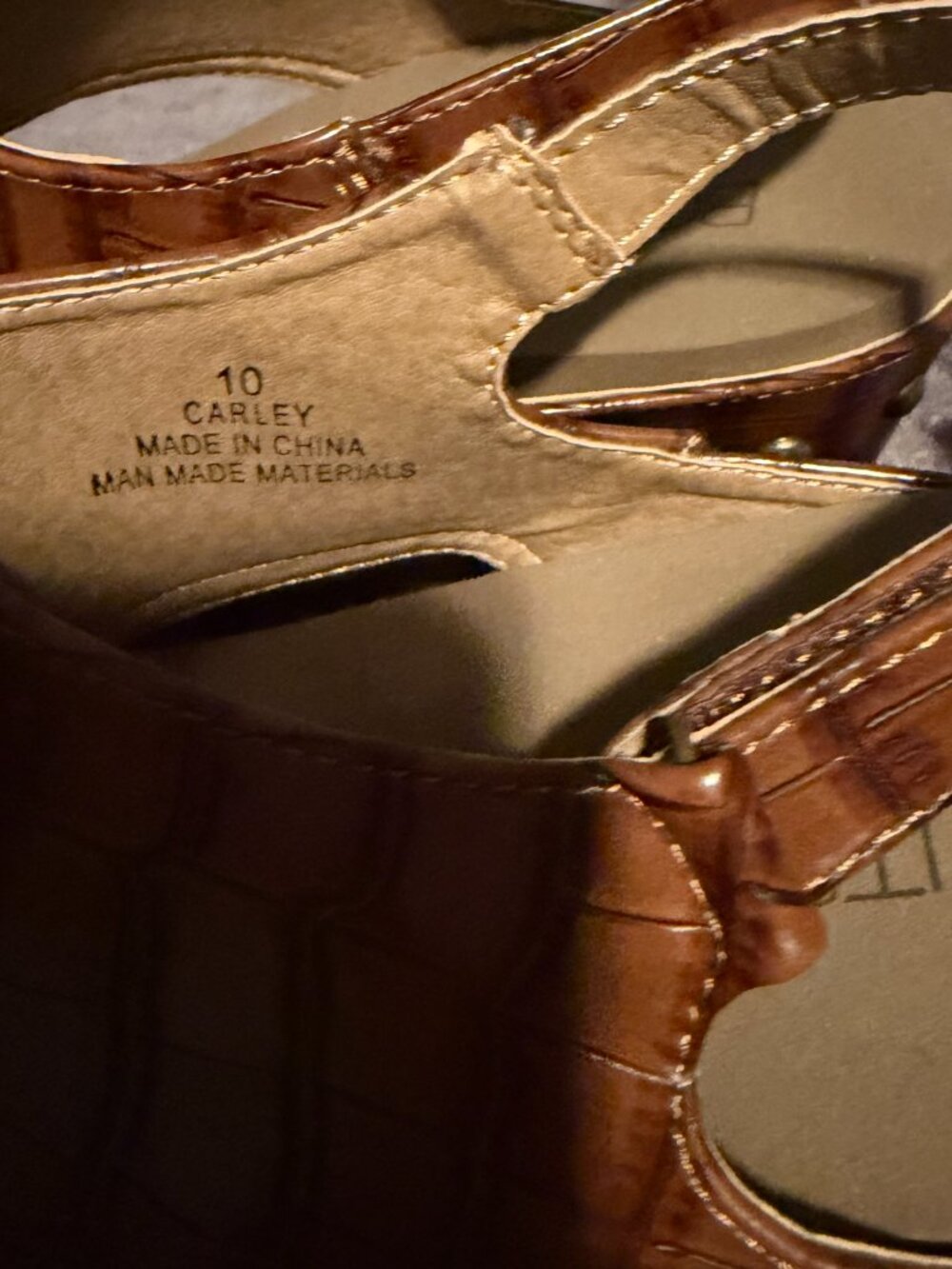Corkys - Carley Wedge - Brown Croco - 10 - Picture 4 of 8